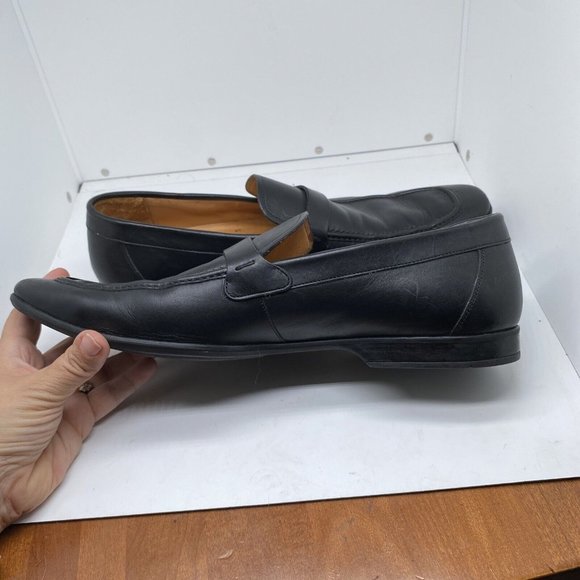 MAGNANNI Men\'s  Black Leather LINO Loafers Shoes 15061 Size 9 M Made in Spain main image 11